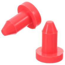 2St Flexibele Silicone Drain Plug Voor Kayak, En Boot Rood