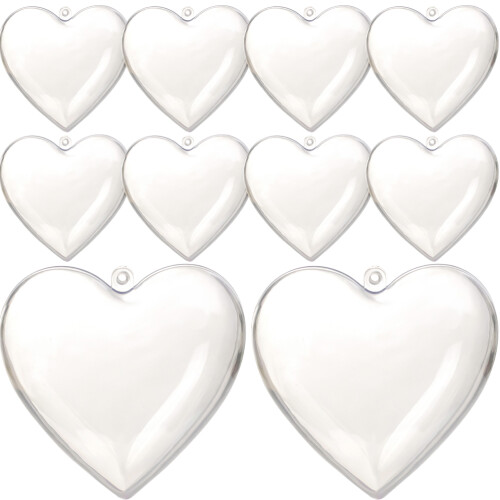 10St Fillable Hartballen Van Plastic Voor Bruiloft En Kerst 2