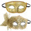 2St Herbruikbare Gouden Maskers Voor Gemaskerd Bal En Feest 1