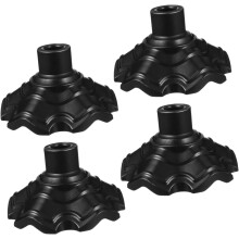 4 pezzi di tappi per gambe di sedie da campeggio da 15 mm, protezioni per piedini di sedie, coperture per pavimenti in legno per esterni