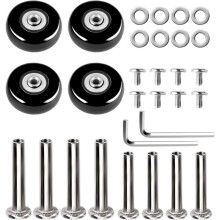 Kit de substituição da roda da bagagem 30Pcs 40X18Mm rodas de reparação da mala de borracha Mudo resistente ao desgaste
