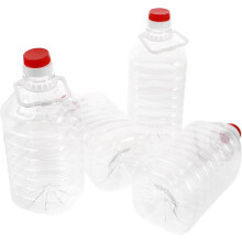 Lot de 4 bouteilles distributrices d'huile de cuisson et bidons d'eau portables de 2,5 L pour le camping et les activités de plein air.