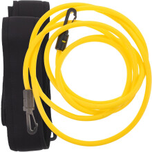 Cinturão amarelo de treinamento de natação 6X9X3M conjunto de banda de resistência de natação com cordões de bungee