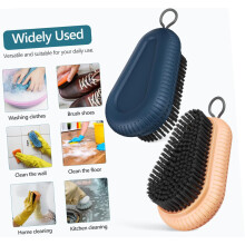 Laundry Brush for Stains and Shoes 4 Pack Soft Bristles Non-slip Multi Options