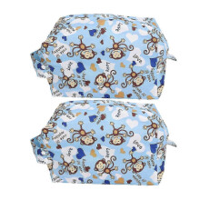 (b25) 2 Pcs Diaper Bag Cartoon Pattern 3D Waterproof Diaper Storage Bag with Portable Handle for Home Outd