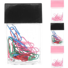 Magnetic Paper Clip Organizer Box Set, 4pcs Desktop Square Paperclip Holders