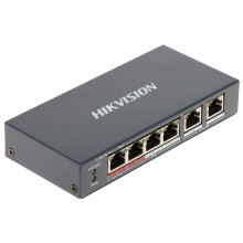 POE-SWITCH DS-3E1106HP-EI 4-PORTS Hikvision