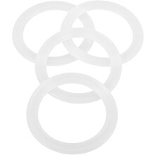 4 Stück Silikondichtungen als Ersatz für Milchtee-Deckel, Flaschendichtung, Silikonringe, Dichtungsringe für Isolierbehälter