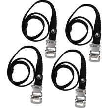 4 pezzi di cinghie in nylon per pedali da bicicletta, cinghie per piedi e dita dei piedi, fascette di fissaggio leggere per ciclismo.
