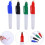 4pcs Golf Ball Alignment Tool Set with Reusable Plastic Ball Markers and Clip Stencils 6