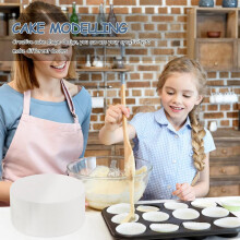 4-teiliges Set aus Styropor-Kuchenattrappen (4"/6"/8"/10") für DIY-Bastelarbeiten und Kuchendekoration