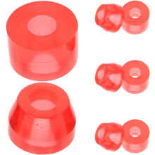 Ensemble de 8 protections antichoc rouges en PU pour skateboard
