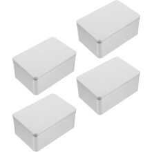 stuks metalen rechthoekige blikken doosjes met deksels 150x100x68mm zilverkleurig kleine draagbare kaarthouders
