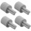 Conectores de roda de carro 4pcs compatíveis com acoplamento de eixo cruzado Lego 1