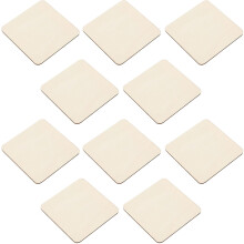 40 piezas de tableros de madera sin acabado, de color beige natural, para manualidades.