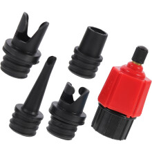 5 adaptadores para bomba de kayak inflable, conectores de válvula de aire, adaptadores de manguera de goma, accesorios para bomba de aire de barco