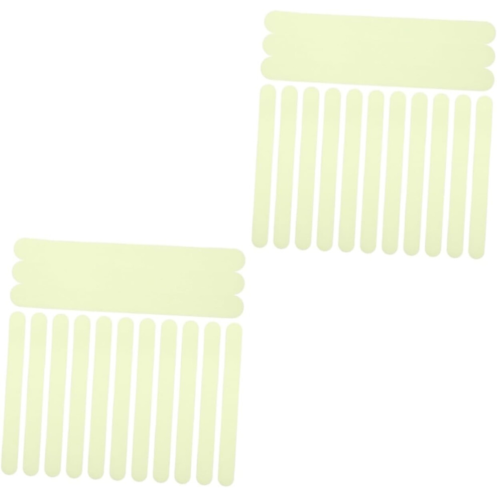 48Pcs Fluorescent Stairs Tapes Non-Slip Adhesive Safety Strips For Stairs Luminous Skid Tape For Home Bathroom 8882873595379