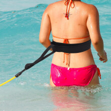 Ensemble de bandes de résistance pour la natation 6 x 9 x 3 m, ceinture d'entraînement jaune avec cordons élastiques