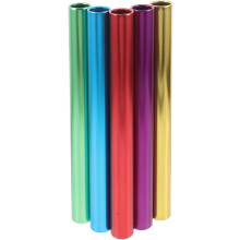 5 relés ligeros de aleación de aluminio con colores brillantes galvanizados y pista de 2,7 cm de diámetro.