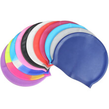 5er-Pack Silikon-Badekappen für Damen und Herren, elastisch, bietet Ohrenschutz