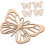 5 découpes de papillons en bois brut (100  75 mm) 1