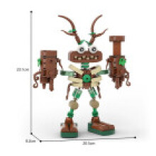 (Brown)Lot de blocs de construction robot My Singing Monsters Wubbox figurines modèles jouets