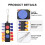 4 Sets tragbarer Golf-Teehalter aus Kunststoff 3