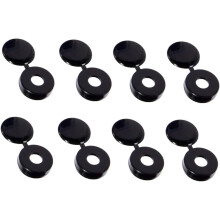 50 tapas de plástico para tornillos de bicicleta, tapas protectoras para tornillos, cubierta decorativa para coche, color negro.