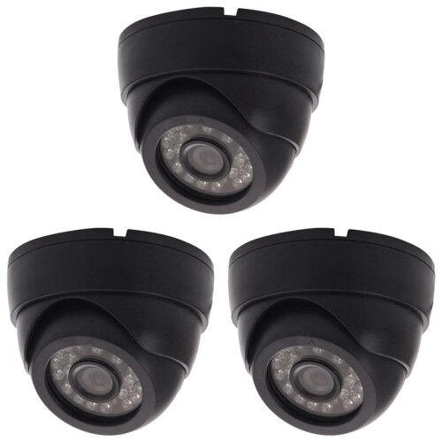 3X CCTV Camera HD 800TVL Security Dome Camera Outdoor