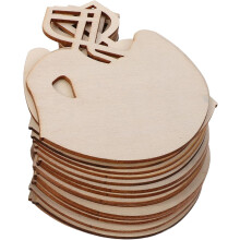 50 stuks onafgewerkte houten rugbyhelmen, knutselspullen, voetbalthema feestdecoraties