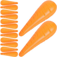 50pcs Carrot Nose for Snowman Christmas Decorative Prop Small Snowman Accessory Elastic Strap