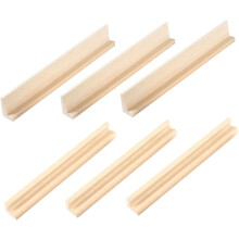 6-teiliges Domino-Tablett-Set aus Holz für Zuhause und Büro, frei kombinierbare dekorative Domino-Halter
