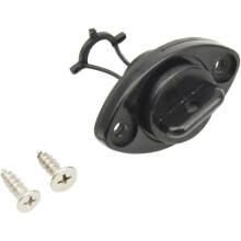 Kit de 4 tapones de drenaje para kayak, juego de válvulas de drenaje para embarcaciones, tapón de rosca universal marino negro