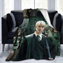 (50x40in 125x100cm) Draco Malfoy Blanket Warm Plush Cozy Soft Blankets For Chair/bed/couch/sofa