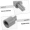 Conectores de roda de carro 4pcs compatíveis com acoplamento de eixo cruzado Lego 3