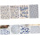 Ceramic Pottery Decals Underglaze Transfer Paper 4 Sheets Traditional Chinese Blue Floral Patterns 3