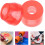 Ensemble de 8 protections antichoc rouges en PU pour skateboard 8
