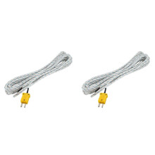 2X -50-250 Celsius K Typ 10M Kabel Temperatursensor Thermoelement Sonde