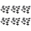 60 Pcs 6 Broches 2 Positions DPDT /  Interrupteur A Glissiere 1