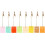 8pcs Colorful Square Message Clips Memo Holders Wrought Iron Note Holders 1