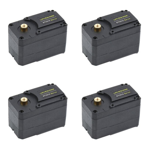 4X Waveshare 30Kg High Torque Programmable 360Degree Magnetic Encoder Serial Bus Servo ST3215 12V Two-Way Feedback