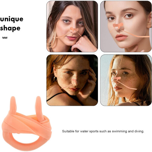 Clips de nariz de natação de silicone de 4pcs 2