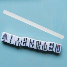 4 Mini-Mahjong-Steinehalter für Anfänger, aus Kunststoff mit Schlitzdesign, komfortables Spielzubehör