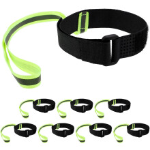 8 verstelbare nylon polsbandjes voor skihandschoenen, anti-verlies veiligheidsbandjes voor snowboarden, bergbeklimmen en andere buitenactiviteiten.