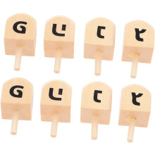 Stück Chanukka-Dreidel aus Holz, Großpackung
