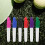 6pcs Golf Ball Line Marker Pens with Triangular Keychain Clips, Permanent Colored Drawing Markers in Red 5