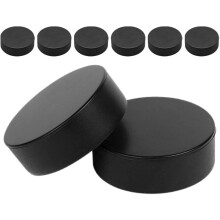 8 Stück schwarze Schaumstoff-Eishockeypucks für das Training, leichte kleine Hockeypucks