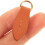 5pcs Leaf-Shaped Genuine Leather Double-Layer Zipper Pull Tabs in Tan, Small Detachable Zipper Heads 4