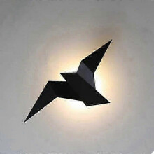 (NaturalWhite, Black) Wall Lamp for Living Room Bedroom Home Stairs Light Bedside Decoration Wall Light Fixtures Modern Led Wall Lamp Nordic Iron Bird