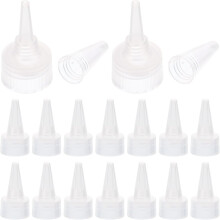 50 Stück 24/410 Spitzflaschenverschlüsse, auslaufsichere, wiederverwendbare Ersatzdeckel